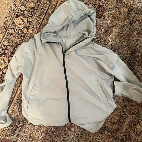 free people movement Jackets & Blazers - FP Movement by Free People Baby Blue Hoodie